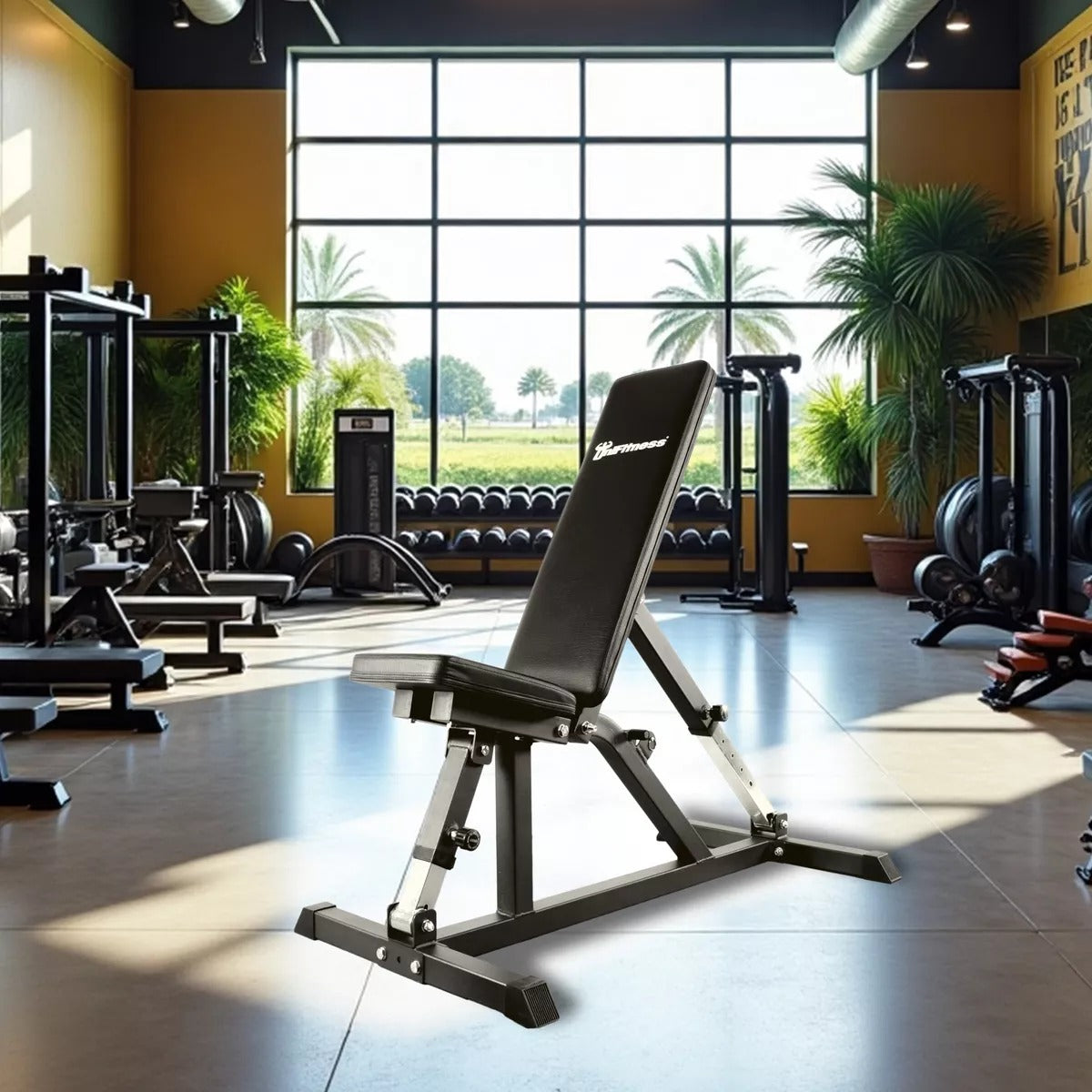 Banco de Pesas Multifuncional Ajustable Unifitness para Ejercicio