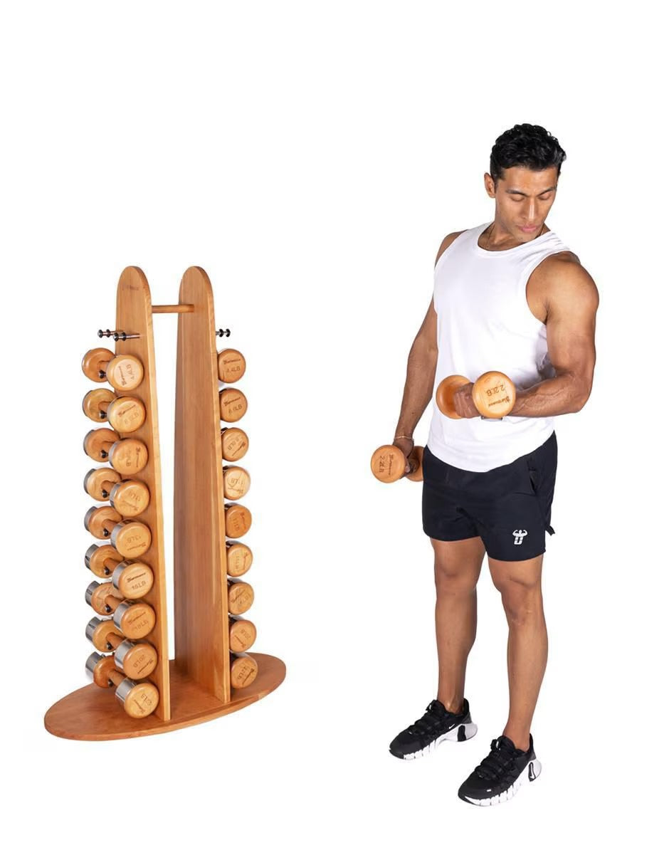 UniFitness Set de Mancuernas con Estante