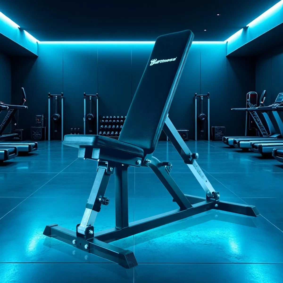 Banco de Pesas Multifuncional Ajustable Unifitness para Ejercicio