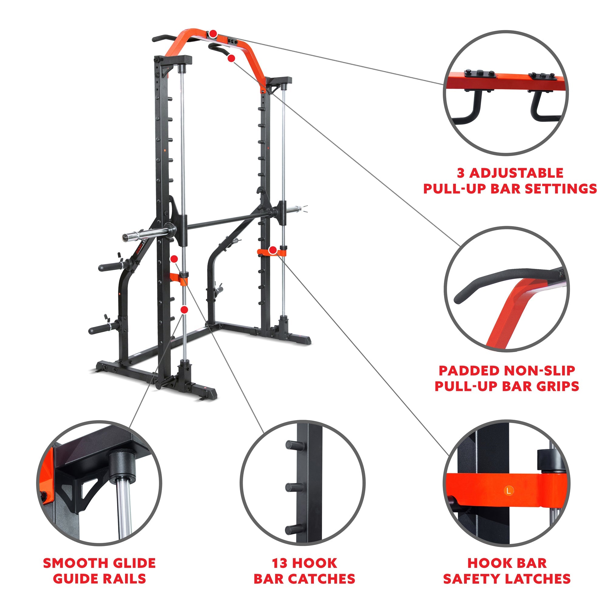 Maquina Smith con Rack Sunny Health SF-XF920021