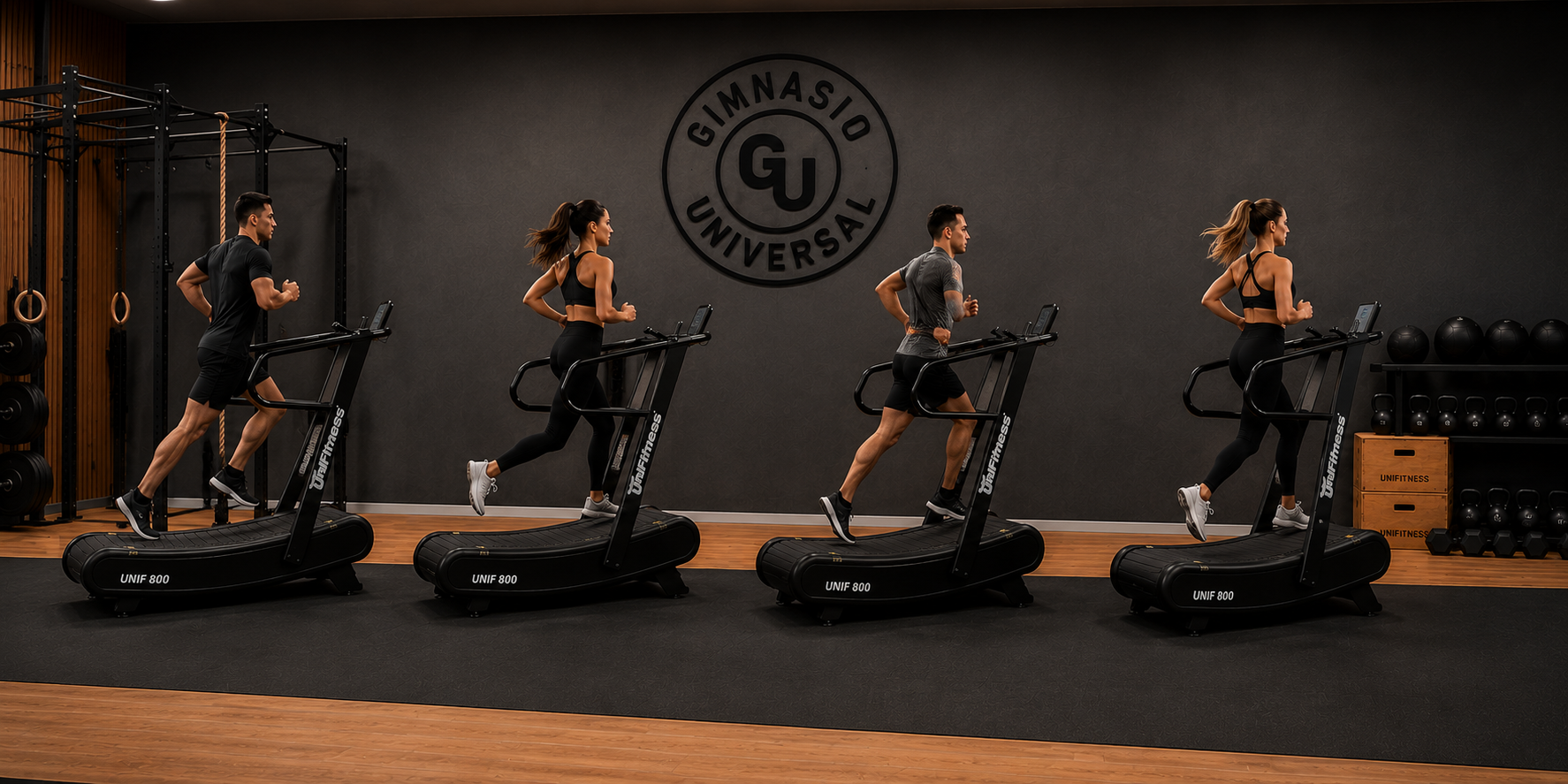 Caminadora Curva UniFitness 800